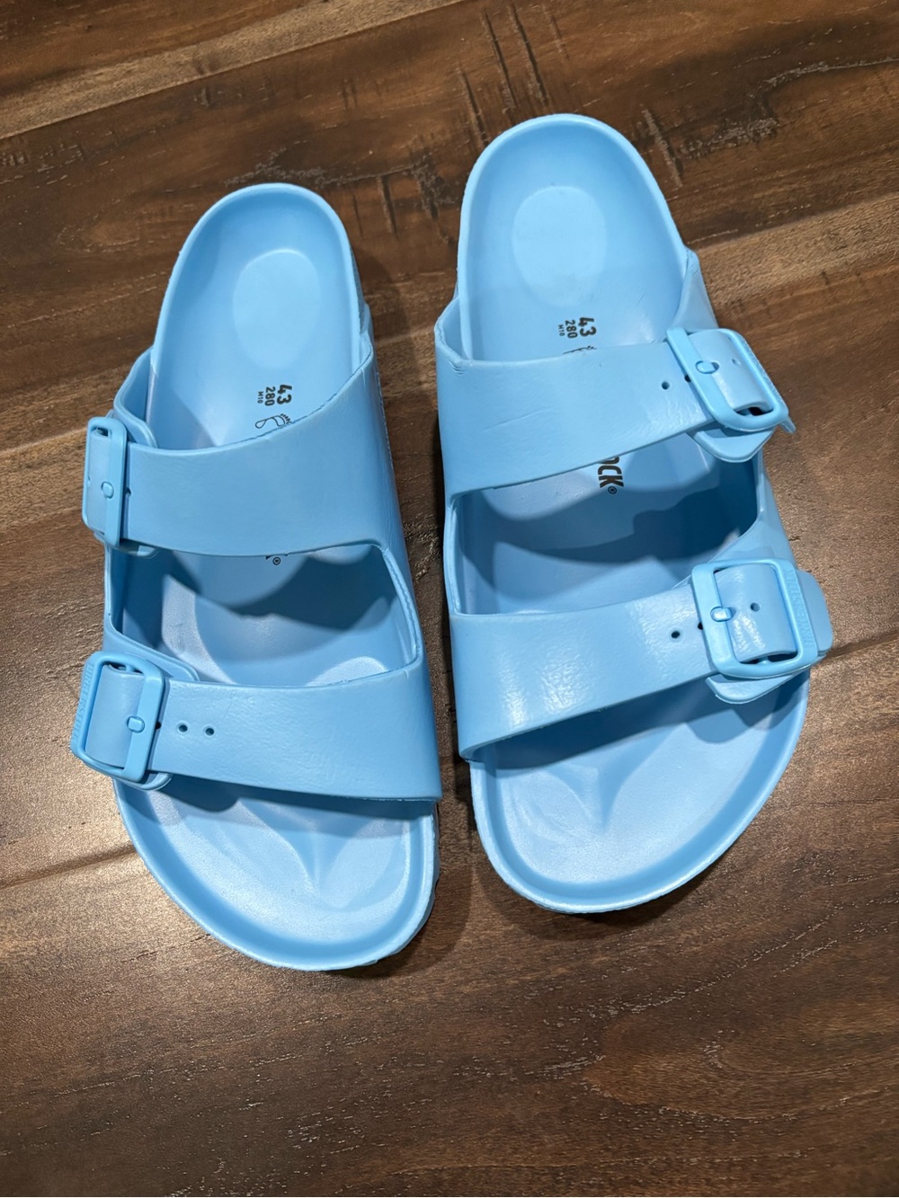 Birkenstock Mens Arizona EVA Sandals in Light Blue - Picture 3 of 5